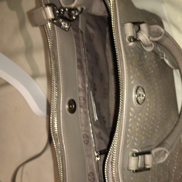 Authentic Gray Tory Burch Handbag - Picture 6 of 8